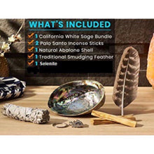 Load image into Gallery viewer, Regal Holistic Smudge Kit-for Blessing/Healing-100% Natural Items-by Regal Elements
