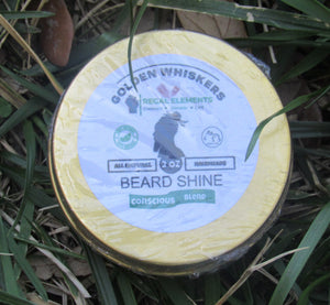 "Golden Whiskers" (Conscious Blend)- Handmade Beard Shine by Regal Elements