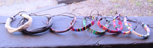 Load image into Gallery viewer, African Handmade Bracelets-Made w/ 100% Hemp Rope/ African Patterns
